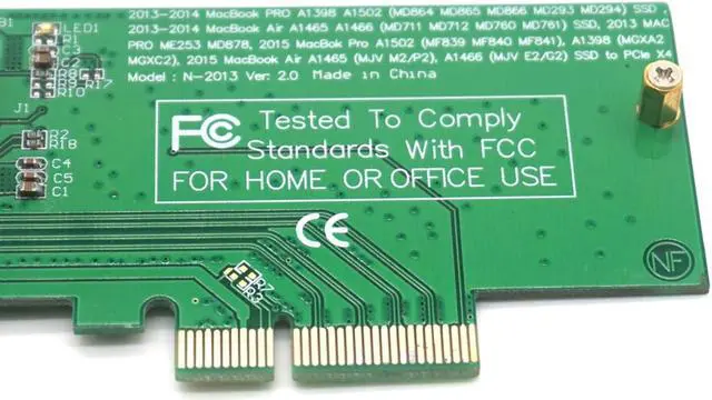 Alt view image 6 of 7 - Weastlinks MacBook Air A1465 A1466 Pro A1502 A1398 SSD adapter card