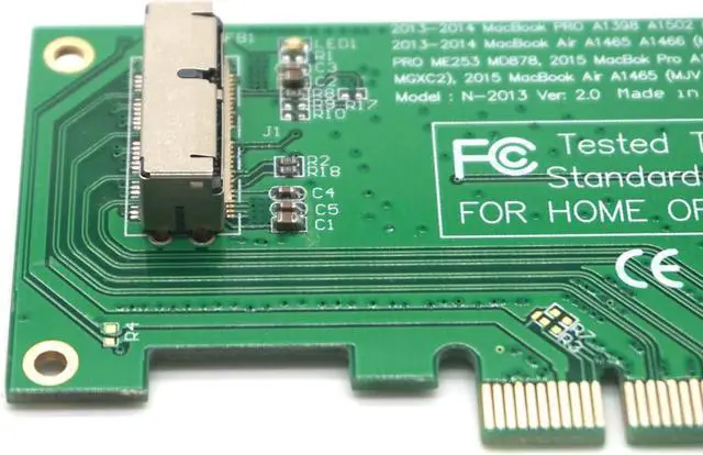 Alt view image 4 of 7 - Weastlinks MacBook Air A1465 A1466 Pro A1502 A1398 SSD adapter card
