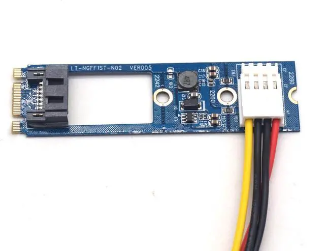 Main image of Weastlinks M.2 TO SATA M.2 NGFF SATA to 7Pin SATA Horizontal Converter Adapter Card Expansion Card+4Pin Power Cable for WinXP Win7 Win8