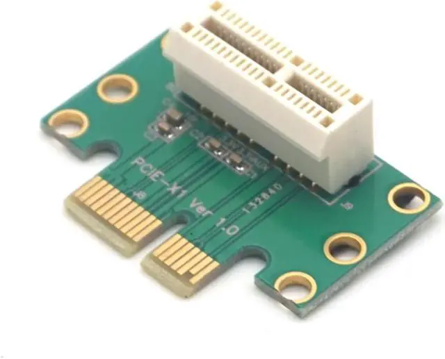 Alt view image 2 of 7 - Weastlinks PCI-E PCI Express X1 Adapter Riser Card PCI E PCIE X1 to X1 Slot Convert Card 90 Degree For 1U Server Chassis