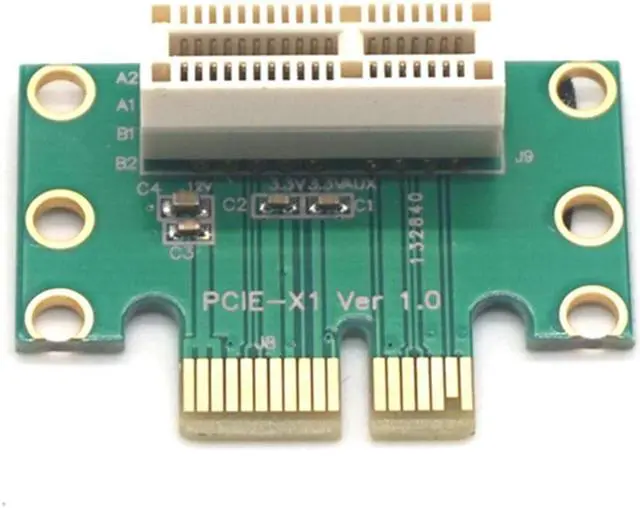 Alt view image 6 of 7 - Weastlinks PCI-E PCI Express X1 Adapter Riser Card PCI E PCIE X1 to X1 Slot Convert Card 90 Degree For 1U Server Chassis