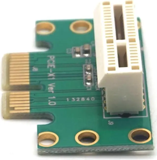 Alt view image 3 of 7 - Weastlinks PCI-E PCI Express X1 Adapter Riser Card PCI E PCIE X1 to X1 Slot Convert Card 90 Degree For 1U Server Chassis