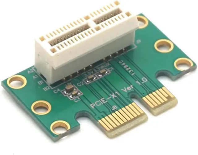 Alt view image 4 of 7 - Weastlinks PCI-E PCI Express X1 Adapter Riser Card PCI E PCIE X1 to X1 Slot Convert Card 90 Degree For 1U Server Chassis