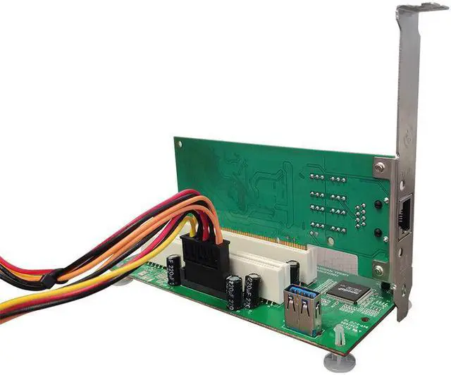 Alt view image 4 of 4 - Weastlinks PCI-Express to PCI Adapter Card PCIe to Dual Pci Slot Expansion Card USB 3.0 Add on Cards Converter