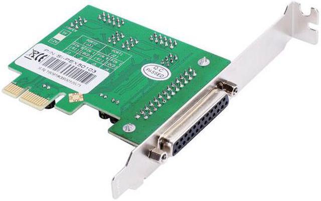 Alt view image 3 of 5 - Weastlinks PCIe Combo 2 Serial + 1 Parallel IEEE 1284 Controller card PCI express to RS232 com + printer LPT port adapter Moschip win10