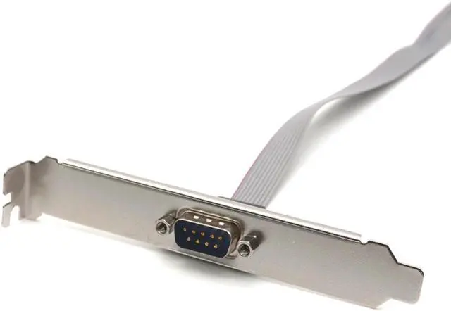 Alt view image 3 of 7 - Weastlinks 2PCS Serial 9 pin DB9 RS232 Motherboard Com Port Ribbon Cable Connector Bracket 27cm Cables