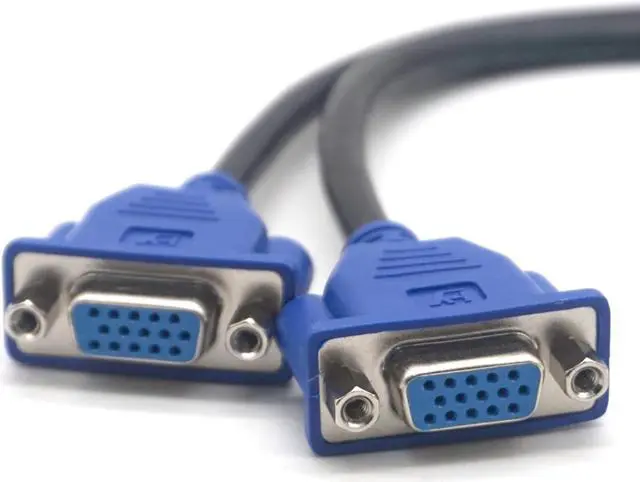 Alt view image 4 of 7 - Weastlinks DMS-59pin Male to Dual 15Pin VGA RGB Female Splitter Extension Cable for PC Graphics Card