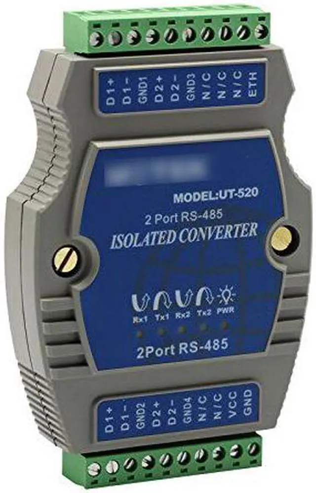 Alt view image 2 of 6 - Weastlinks External-powered 2 Port RS-485 Repeater Rail-mounted PhotoElectric Isolation UT-520