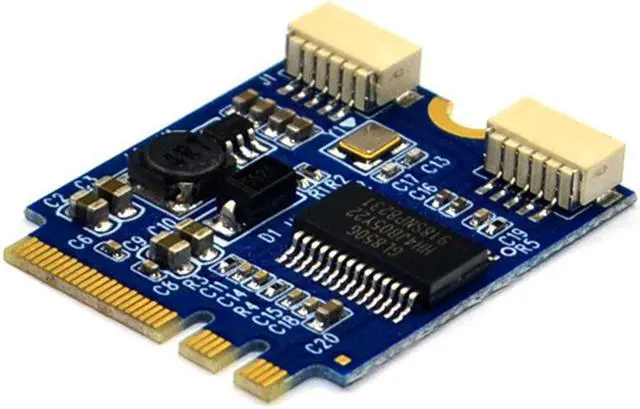Alt view image 4 of 7 - Weastlinks Riser Card M.2 to USB M.2 for NGFF KEY A-E to Dual USB2.0 Expansion Card Converter Cable USB M.2 Riser Cable Adapter