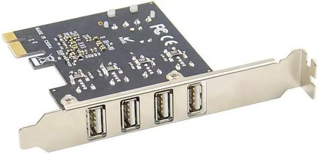 Alt view image 4 of 4 - Weastlinks PCI-E to 4 Ports USB 2.0 Converter card PCIE USB2.0 Adapter Card MCS9990 Chipset
