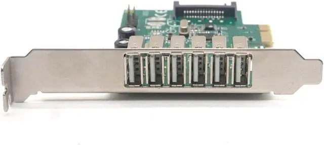 Alt view image 3 of 7 - Weastlinks 6 Ports USB 2.0 PCIE HUB CARD Renesas usb expansion USB 2.0 PCI-Express card (6 external Ports and 2 internal Ports)