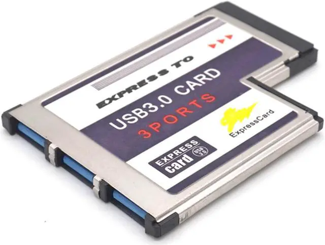 Alt view image 3 of 7 - Weastlinks 3 Port Hidden Inside USB 3.0 USB3.0 to Expresscard Express Card 54 54mm Adapter Converter FRESCO LOGIC Chipset FL1100