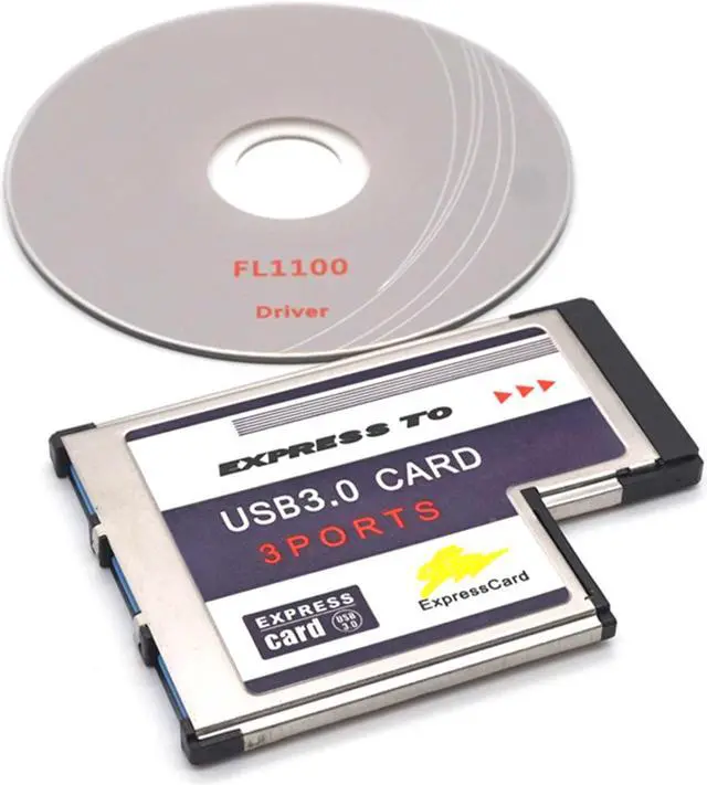 Alt view image 7 of 7 - Weastlinks 3 Port Hidden Inside USB 3.0 USB3.0 to Expresscard Express Card 54 54mm Adapter Converter FRESCO LOGIC Chipset FL1100