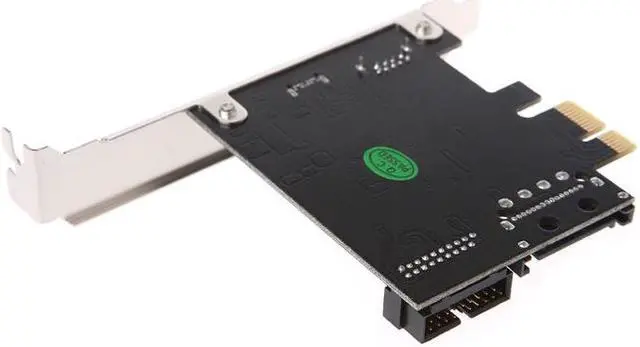 Alt view image 7 of 7 - Weastlinks PCI-e To USB3.1 Type-C Riser Card PCIe to USB-C 2.4A Fast Charger with 19PIN Front USB Miner Expansion Adapter 5G PCI-Express
