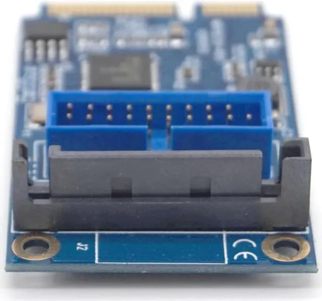 Alt view image 4 of 7 - Weastlinks MINI PCI-E to USB3.0 Adapter Card Mini PCIE to 20Pin/19Pin Expansion Card Mini PCIE to USB3.0 Adapter