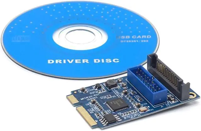 Alt view image 7 of 7 - Weastlinks MINI PCI-E to USB3.0 Adapter Card Mini PCIE to 20Pin/19Pin Expansion Card Mini PCIE to USB3.0 Adapter