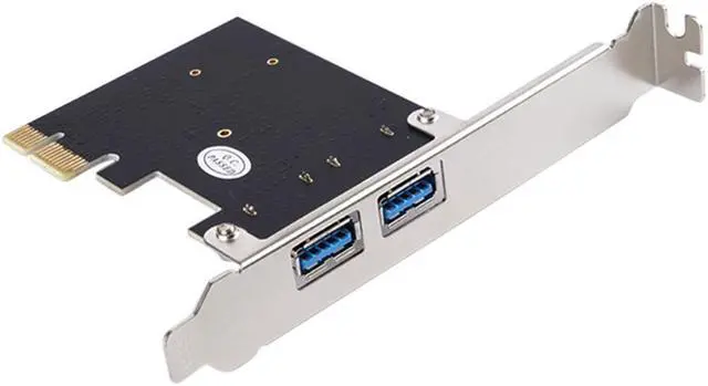 Alt view image 5 of 6 - Weastlinks PCI-E Express to 2 Port USB3.0 Super Speed 5Gbps PCI-E Expansion Card Adapter For Desktop PC Computer