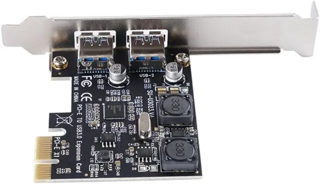 Alt view image 3 of 6 - Weastlinks PCI-E Express to 2 Port USB3.0 Super Speed 5Gbps PCI-E Expansion Card Adapter For Desktop PC Computer