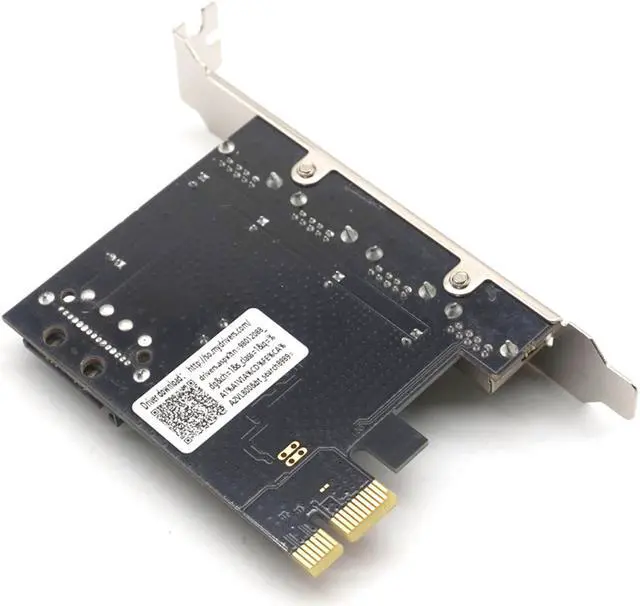 Alt view image 5 of 7 - Weastlinks PCI-E to 4 Ports USB3.0 Expansion Card PCI Express to USB3.0 Adapter Card with SATA Power Interface for Desktop PC