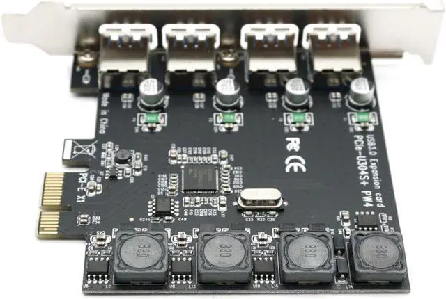 Alt view image 2 of 5 - Weastlinks PCI Express to 4 port USB 3.0 Card PCI-e to External 4-Port USB3.0 Convertor NEC D720201 pcie No external Power Supply