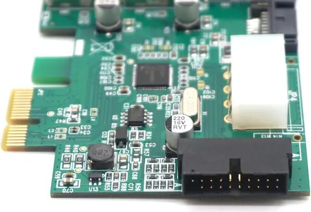 Alt view image 5 of 7 - Weastlinks Pcie PCI-EXPRESS External 2 Ports USB3.0 POWER ESATA + Built-in 19PIN USB3.0 Adapter card