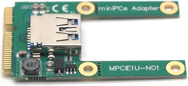 Alt view image 2 of 7 - Weastlinks Mini PCI-E to USB3.0 PCI Express Card PCI-E to USB 3.0 Expansion Card