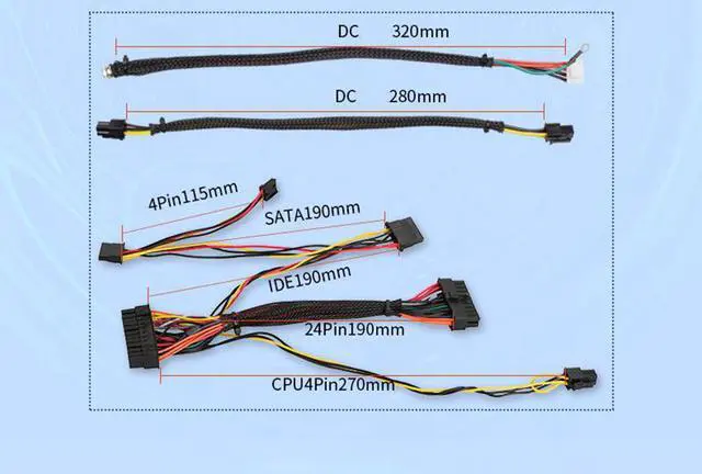 Alt view image 5 of 7 - Weastlinks 12V 300W Input DC-ATX 24pin Power Supply Module Swithc Pico PSU Auto Mini ITX High DC-ATX power module ITX For Mining