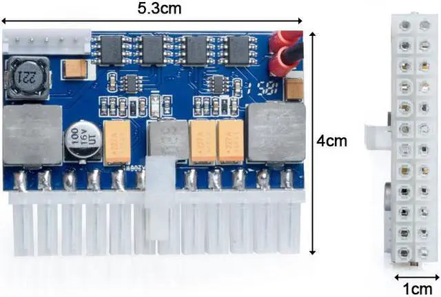 Alt view image 5 of 5 - Weastlinks DC ATX Peak PSU 19V 200W Pico ATX Switch Mining PSU 24pin MINI ITX DC to ATX PC Power Supply For Computer