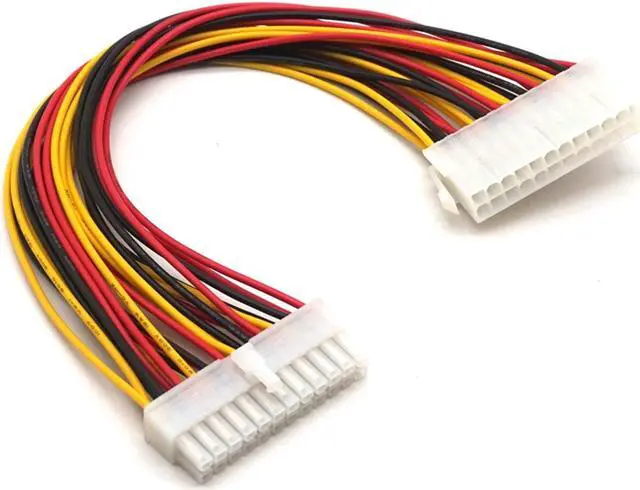 Alt view image 6 of 6 - Weastlinks Supply Extension Cable Internal PC PSU TW Power Lead Connector Wire JETTING New 30CM 1Pcs ATX 24 Pin Male to 24Pin Female Power