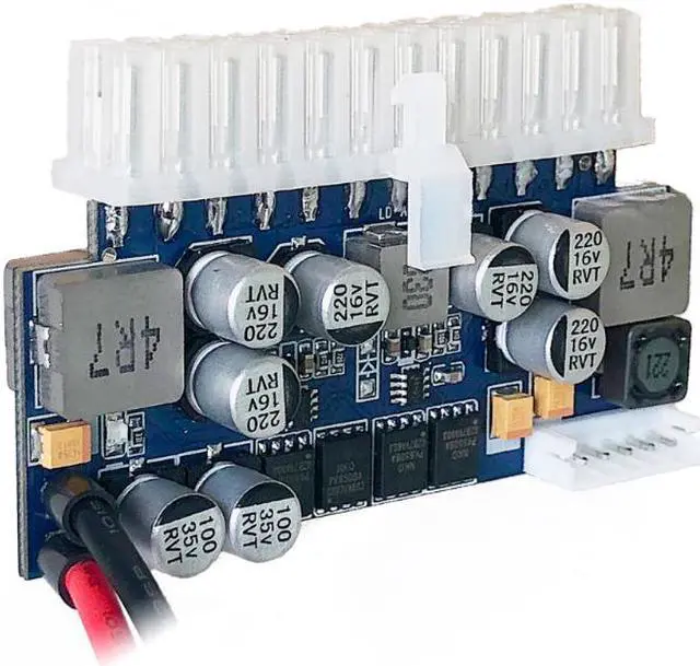 Alt view image 4 of 5 - Weastlinks DC ATX Peak PSU 19V 200W Pico ATX Switch Mining PSU 24pin MINI ITX DC to ATX PC Power Supply For Computer