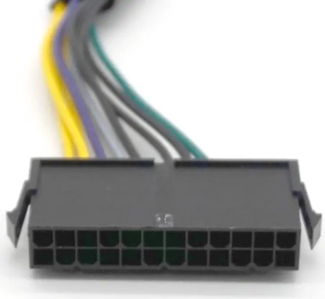 Alt view image 4 of 7 - Weastlinks 24 Pin to 8 Pin ATX PSU Power Adapter Cable Compatible with DELL Optiplex 3020 7020 9020 Precision T1700 30cm(1 ft)