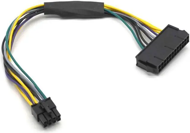 Alt view image 5 of 7 - Weastlinks 24 Pin to 8 Pin ATX PSU Power Adapter Cable Compatible with DELL Optiplex 3020 7020 9020 Precision T1700 30cm(1 ft)