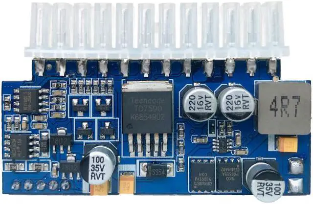 Alt view image 3 of 5 - Weastlinks DC ATX Peak PSU 19V 200W Pico ATX Switch Mining PSU 24pin MINI ITX DC to ATX PC Power Supply For Computer