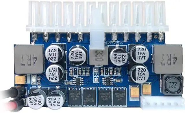 Alt view image 2 of 5 - Weastlinks DC ATX Peak PSU 19V 200W Pico ATX Switch Mining PSU 24pin MINI ITX DC to ATX PC Power Supply For Computer