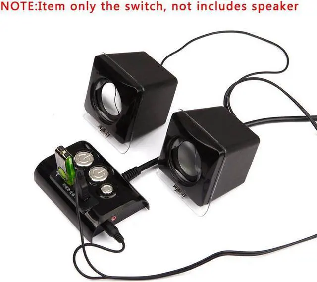 Alt view image 6 of 6 - Weastlinks Desktop Computer PC Case Power Supply on/off Reset Button Switch with Double USB and Audio Ports for Office Internet Cafes