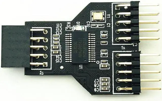 Main image of Weastlinks USB2.0 9 PIN Female to Dual USB2.0 9 Pin Male Adapter USB 2.0 9Pin to Dual USB 2.0 9PIN Converter Adapter USB HUB Expansion Card