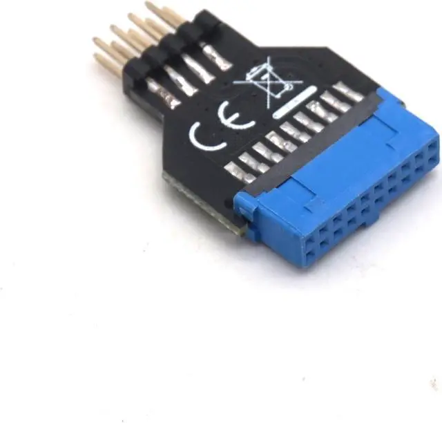 Alt view image 6 of 7 - Weastlinks PC Chassis Front USB3.0 19 pin 20 Pin Female to USB2.0 9 pin Male Adapter USB 3.0 19Pin /20Pin to USB 2.0 9PIN Converter Adapter