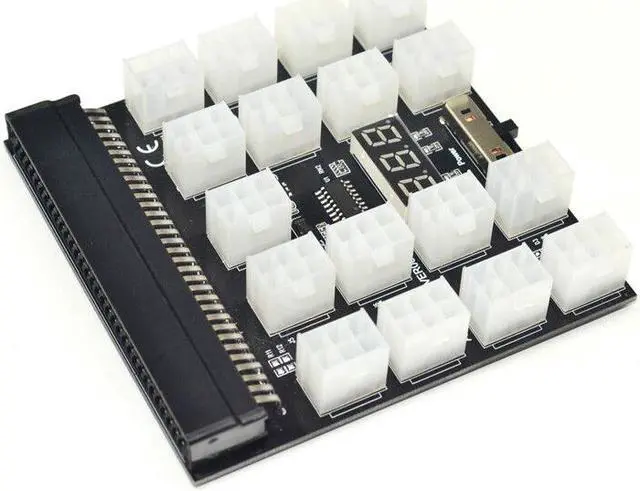 Main image of Weastlinks PCI-E 17x 6Pin Power Supply Breakout Board Adapter Converter 12V for Ethereum BTC Antminer Miner Mining HP Server PSU GPU