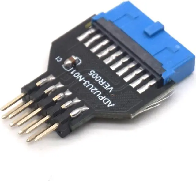 Alt view image 3 of 7 - Weastlinks PC Chassis Front USB3.0 19 pin 20 Pin Female to USB2.0 9 pin Male Adapter USB 3.0 19Pin /20Pin to USB 2.0 9PIN Converter Adapter