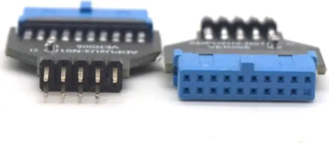 Alt view image 4 of 7 - Weastlinks PC Chassis Front USB3.0 19 pin 20 Pin Female to USB2.0 9 pin Male Adapter USB 3.0 19Pin /20Pin to USB 2.0 9PIN Converter Adapter