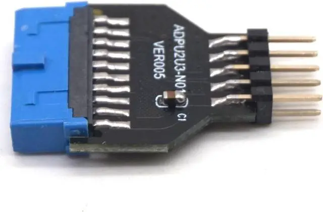 Alt view image 5 of 7 - Weastlinks PC Chassis Front USB3.0 19 pin 20 Pin Female to USB2.0 9 pin Male Adapter USB 3.0 19Pin /20Pin to USB 2.0 9PIN Converter Adapter