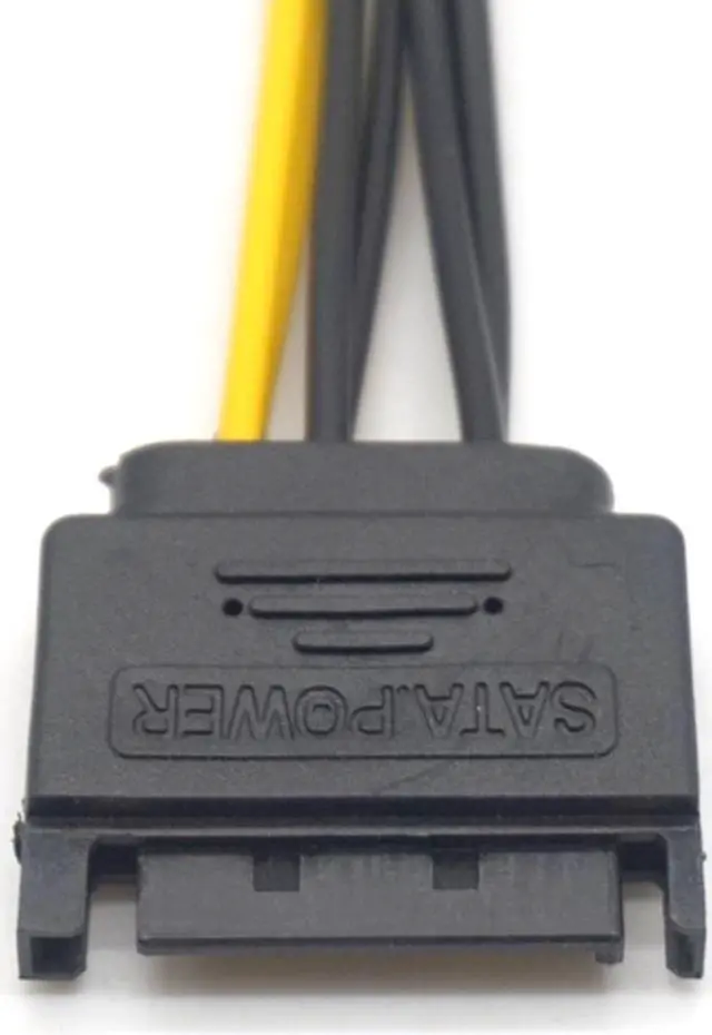 Alt view image 5 of 7 - Weastlinks 10 Pcs 20cm 6Pin To SATA Converter Adapter Video Power Supply Cable Video Power Cable 15 Pin To 6 Pin PCI EXPRESS PCI-E Card SATA Cable