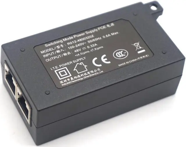 Alt view image 5 of 7 - Weastlinks POE Power Supply DC Adapter 48V Desktop POE Power Injector Ethernet Adapter Surveillance CCTV