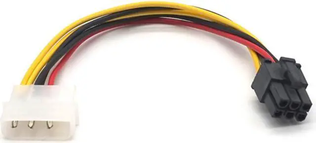 Main image of Weastlinks 10PCS 6Pin Male to 4Pin Molex Male Power Supply Cable Graphics Card Power Port to D Plug Converter Cable