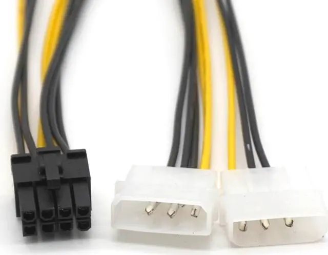 Main image of Weastlinks 5PCS ATX Dual 4 Pin Male to 8 Pin Female Power Adapter Cable