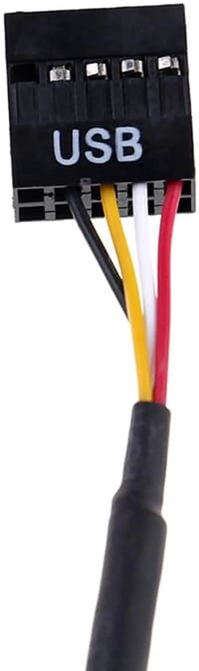 Alt view image 3 of 8 - Weastlinks 9pin USB header Male 1 to 2 Female Extension Cable Card Desktop 9-Pin USB HUB USB 2.0 9 pin Connector Port Multiplier