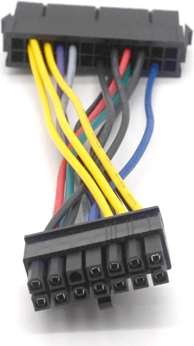 Alt view image 3 of 7 - Weastlinks ATX 24pin to 14pin Adapter Power Cable 18AWG Cord for Lenovo for IBM Q77 B75 A75 motherboard main board