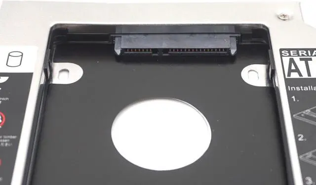 Alt view image 4 of 7 - Weastlinks Universal SATA 3.0 2nd HDD Caddy 9.5mm for 2.5" 2TB SSD Case Hard Disk Enclosure with LED for Laptop DVD-ROM Optical Bay