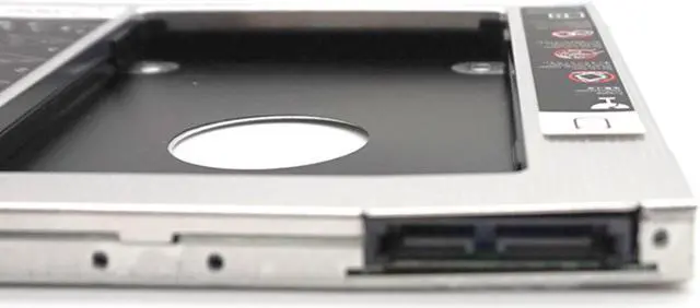 Alt view image 3 of 7 - Weastlinks Universal SATA 3.0 2nd HDD Caddy 9.5mm for 2.5" 2TB SSD Case Hard Disk Enclosure with LED for Laptop DVD-ROM Optical Bay