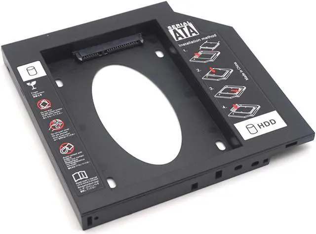 Main image of Weastlinks Plastic Second 2nd HDD Caddy 12.7mm SATA 3.0 Optibay 2.5'' SSD DVD Hard Disk Driver Case CD-ROM Adapter Box Enclosure
